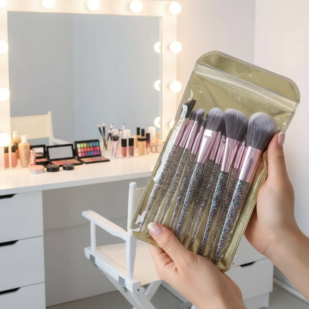 Makeup Brush Set- 10-Piece