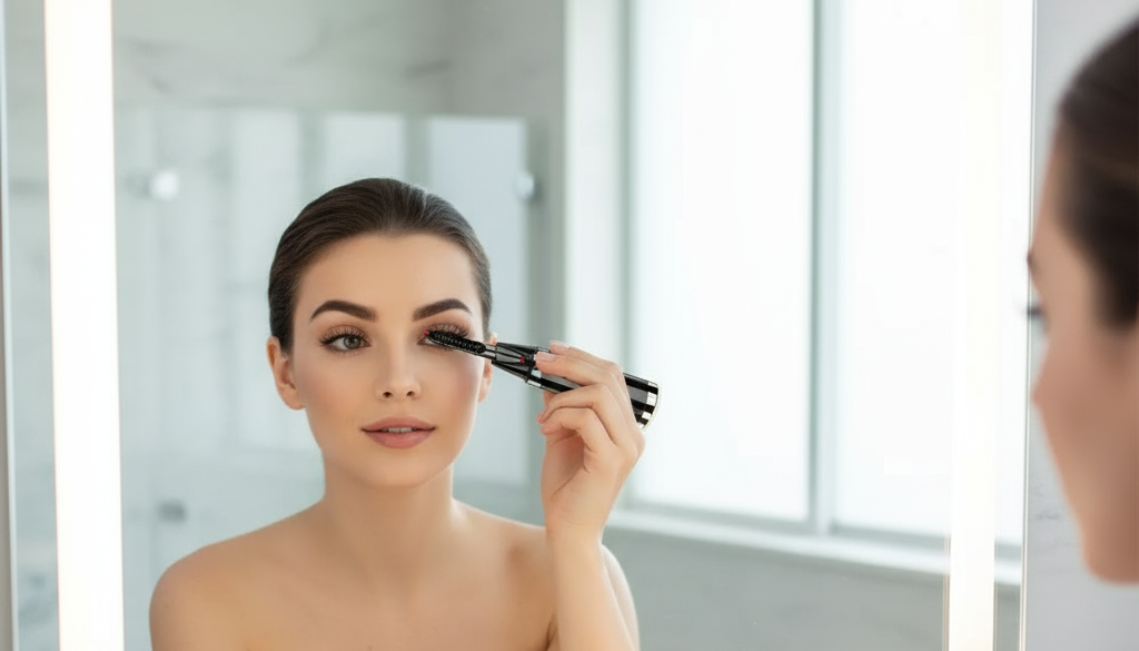 Heated Lash Curling Tool 2025 New Heated Eyelash Curler for Quick Heating Curling Electric Eyelash Curler Heated Eyelash Curler Set with Lash Brush Electric Eyelash Curler for Women (Black 1pcs)