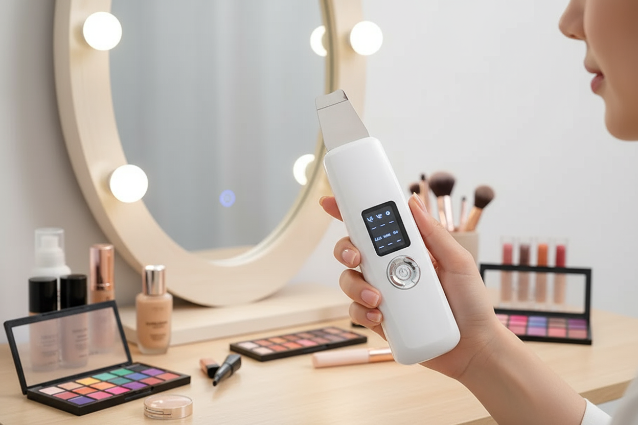 Pore Cleansing Exfoliation Beauty Device with Plug