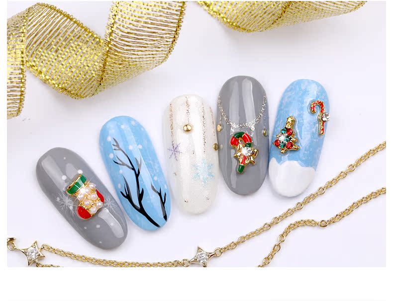Goya Christmas Nail Art Accessories with Snowflake Design