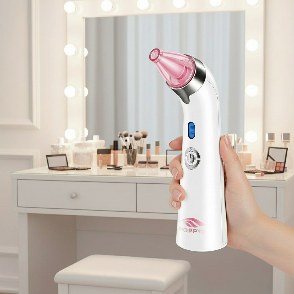 Blackhead Remover Pore Vacuum Electric Blackhead Extractor Tool Comedo Removal Suction Beauty Device for Women（Pink)