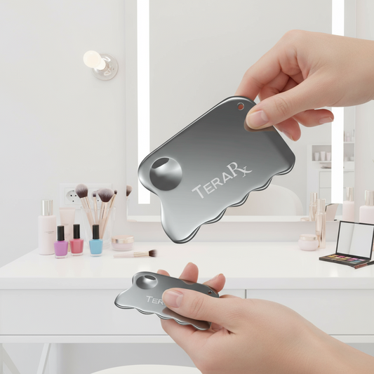 TeraRX Terahertz Stone Gua Sha & Massage Tools – Authentic Terahertz Tools for Lymphatic Drainage Tension Relief and Facial Relaxation (Body Gua Sha)